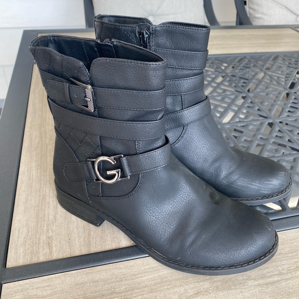 🔵GBG GUESS | ANKLE BLACK BOOTS
